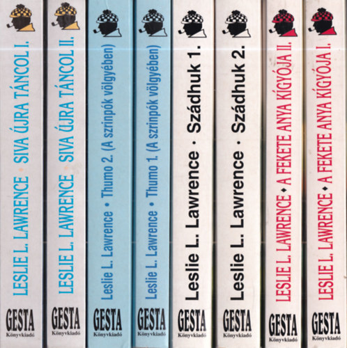 4 db. L�rincz L. L�szl� m� 8 k�tetben: Siva �jra t�ncol I-II. + Thurmo 1-2. - A szrinp�k v�lgy�ben + Sz�dhuk 1-2. + A fekete anya k�gy�ja I-II.