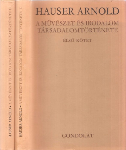 A mvszet s irodalom trsadalomtrtnete I-II.