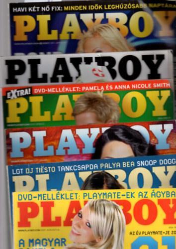 10 db Playboy magazin (2007/1., 2007/2., 2007/4., 2007/5., 2007/7., 2007/8., 2007/9., 2007/10., 2007/11., 2007/12. szm)