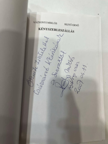 Rejt Ern Vzsonyi Mikls - Knyszerleszlls
