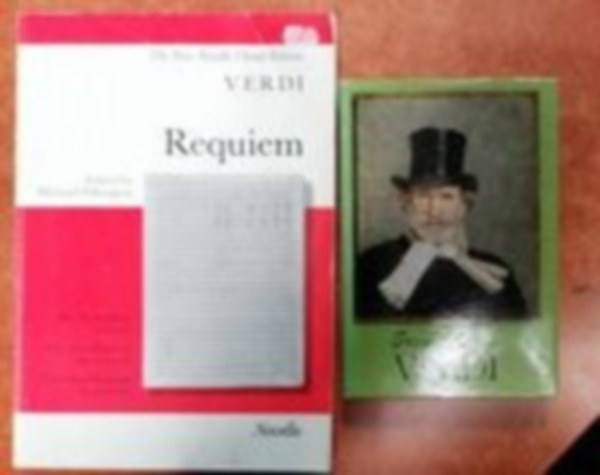 2 db Verdi knyv Verdi-Requiem: Vocal Score+Verdi