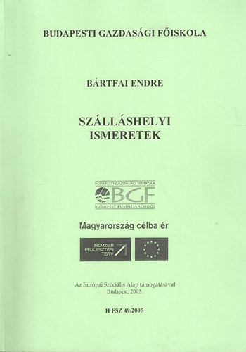 Brtfai Endre - Szllshelyi ismeretek