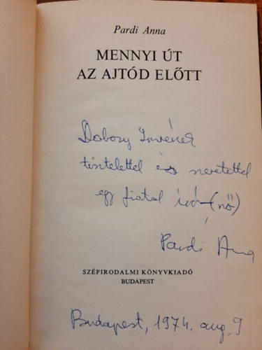 Mennyi �t az ajt�d el�tt