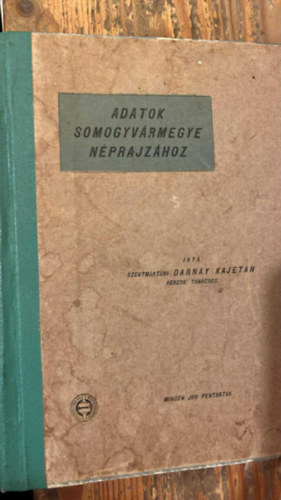 Adatok Somogyvrmegye nprajzhoz