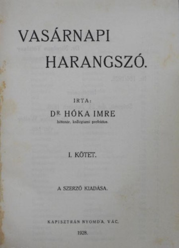 Vasrnapi harangsz I.