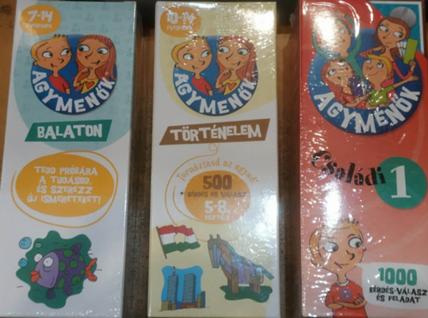 3 db Agymenők Balaton + Agymenők történelem + Agymenők családi 1