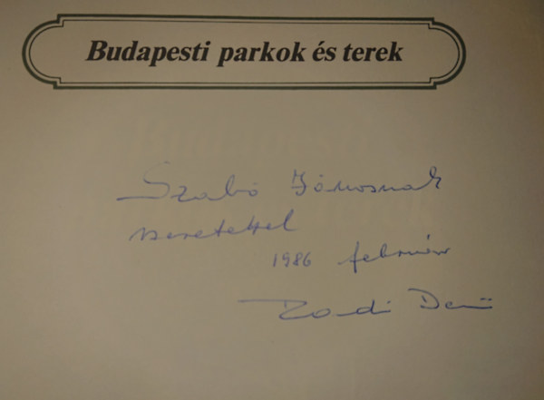 Budapesti parkok �s terek
