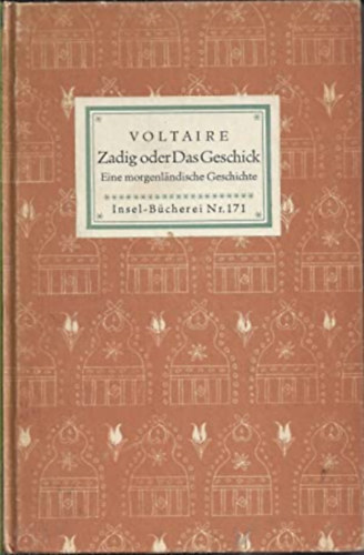 Voltaire - Zadig oder Das Geschick (Insel-B�cherei Nr. 171)