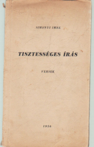 Tisztess�ges �r�s-versek