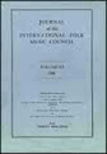 Journal of the International Folk Music Council Volume XV. 1963