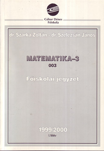 Matematika-3 (003) - Fiskolai jegyzet