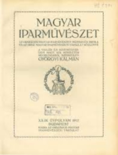 Magyar iparmvszet XX. vfolyam 1917.