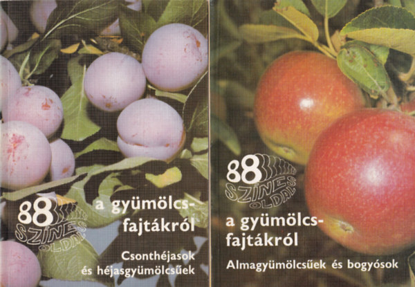 2 db a 88 sz�nes oldal sorozatb�l: A gy�m�lcsfajt�kr�l: Almagy�m�lcs�ek �s bogy�sok - A gy�m�lcsfajt�kr�l: Csonth�jasok �s h�jasgy�m�lcs�ek