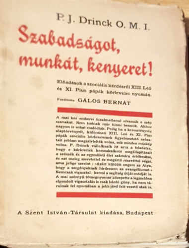 Szabadsgot, munkt, kenyeret!