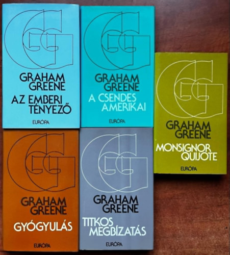 5db Graham Green:Az emberi tnyez,Monsignor Quijote,A csendes amerikai,Gygyuls,titkos megbzats