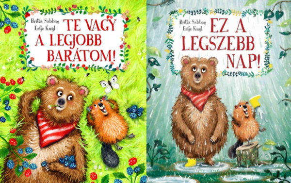 2 db mesek�nyv a H�d �s Medve sorozatb�l: Te vagy a legjobb bar�tom! + Ez a legszebb nap!