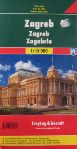 Zagreb1:15 000 Trkp - City Map - Stadtplan - Plan de ville