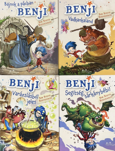 Benji 1-4: Bajnok a p�cban, Vadkaland, Var�zsl�sb�l jeles, Seg�ts�g, s�rk�nyb�bi! (4 k�tet)