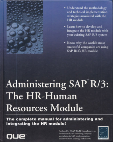 Administering Sap R/3: The HR-Human Resources Module
