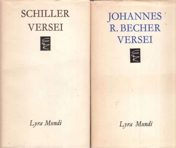 5 db Lyra Mundi sorozat k�tete ( egy�tt ) 1. Schiller versei, 2. Joohannes R. Becher versei, 3. Robert Burns versei, 4. Mihail Lermontov versei, 5. France Preseren versei
