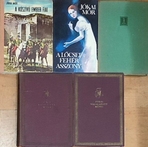 5db Jkai Mr regny (6 m 5 regnyben) - A kszv ember fiai, Az arany ember, A lcsei fehr asszony, Krpthy Zoltn, De kr megvnlni/reg ember nem vn ember