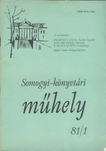 Somogyi-knyvtri mhely 1981/1-4.(teljes vfolyam)
