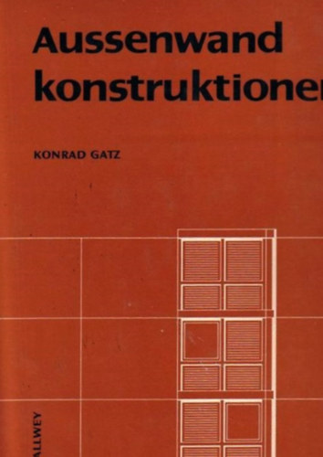 Konrad Gatz - Aussenwandkonstruktionen