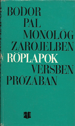 Monol�g z�r�jelben - R�plapok versben pr�z�ban