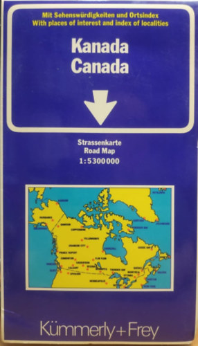 Canada - Kanada - Strassenkarte Road Map 1:5 300 000