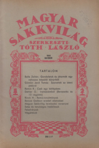 Magyar Sakkvilg 1944 oktber
