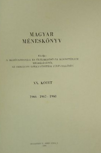 Magyar Mnesknyv XX.-Flvr Mnesknyv VI.