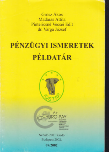 Pnzgyi ismeretek - Pldatr - 09/2002