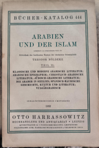 Arabien und der Islam Teil 2.("Arbia s az iszlm 2. ktet" nmet nyelven)