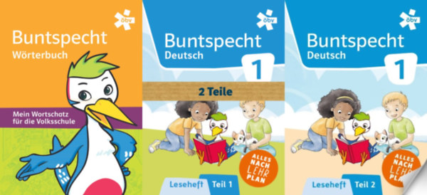 Buntspecht W�rterbuch + Buntspecht Fibel Leseheft Teil 1-2. (N�met nyelvk�nyv + 2 db munkaf�zet n�met�l tanul� gyermekek sz�m�ra [kezd� szint])