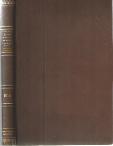 1915. vi trvnycikkek (Magyar Trvnytr) - Corpus Juris Hungarici