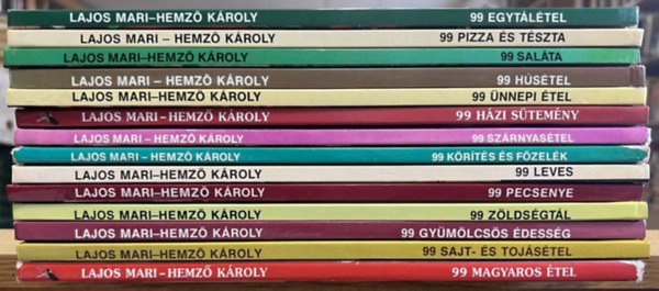 Lajos Mari - Hemz Kroly - 14 db 99 ktet: Egytltel, Pizza s tszta, Salta, Hstel, nnepi tel, Hzi stemny, Szrnyastel, Krts s fzelk, Leves, Pecsenye, Zldsgtl, Gymlcss dessg, Sajt- s tojstel, Magyaros tel
