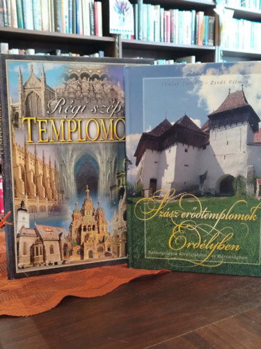K�NYVCSOMAG, 2 DB. ALBUMOK. R�gi sz�p templomok, Sz�sz er�dtemplomok
