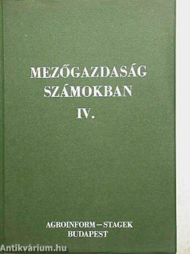 SZERKESZT� Szab� Mikl�s - Mez�gazdas�g sz�mokban IV. N�V�NYTERMESZT�S