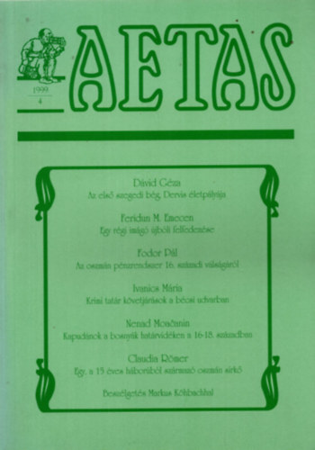 Aetas - Trtnettudomnyi Folyirat (1994-4)