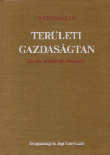 Terleti gazdasgtan - Elmlet, problmk, mdszerek