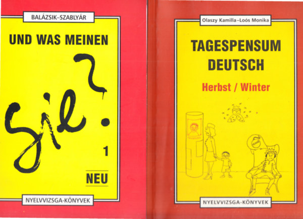 2db. Nyelvvizsga-knyvek: Tagespensum Deutsch Herbst / Winter + Und was meinen