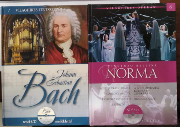 3 db Vilghres Operk m: Johann Sebastian Bach + Norma - (Bellini) + Carmen (Bizet)