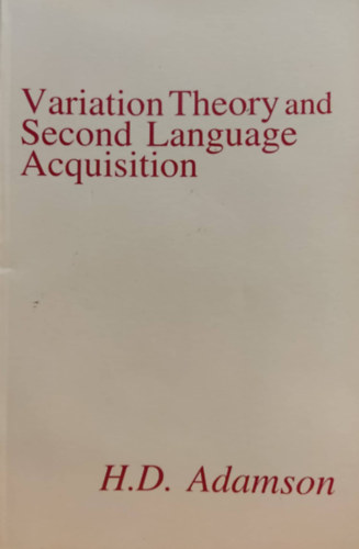 Variation Theory and Second Language Acquisition