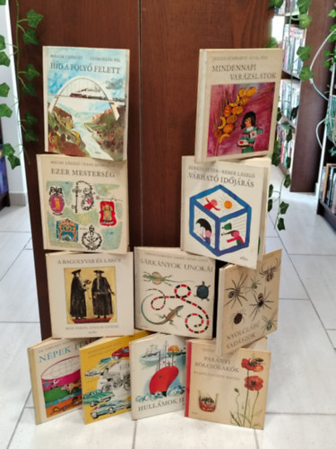 K�NYVMENT� AJ�NLAT, 11 DB. Gyerekk�nyvek. H�d a foly� felett, Mindennapi var�zslatok, Ezer mesters�g, V�rhat� id�j�r�s, A bagolyv�r �s lak�i, S�rk�nyok unok�i, Nyolcl�b� vad�szok, N�pek italai, Ez�stp�nc�los vit�zek, Hull�