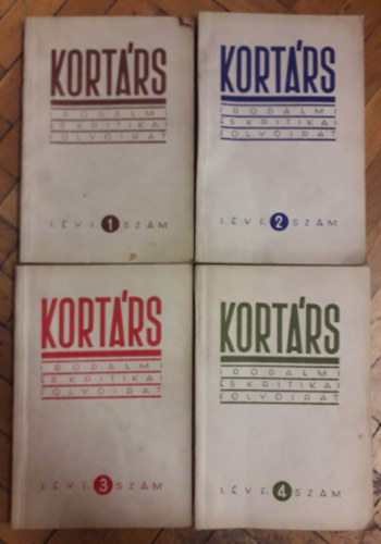 Kortrs irodalmi s kritikai folyirat - I. vfolyam 1-4. szm