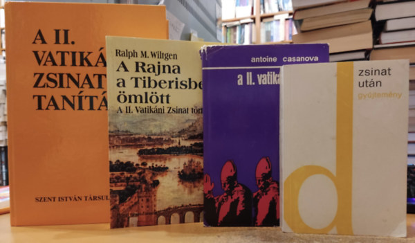 4 db zsinat: A II. vatikni zsinat + A Rajna a Tiberisbe mltt (A II. Vatikni Zsinat trtnete) + A II. Vatikni Zsinat tantsa + Zsinat utn gyjtemny