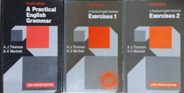 A. J. Thomson - A. V. Martinet - A Practical English Grammar + A Practical English Grammar Exercises 1 +  A Practical English Grammar Exercises 2. (3 ktet)