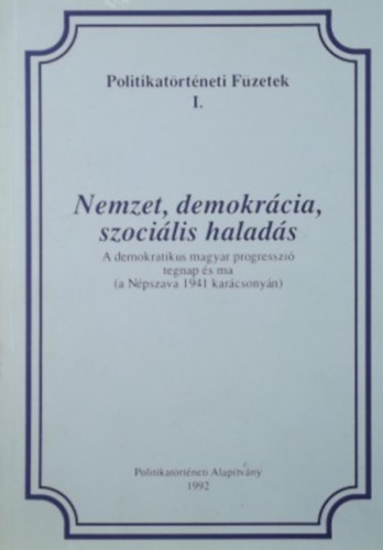 Nemzet, demokrcia, szocilis halads