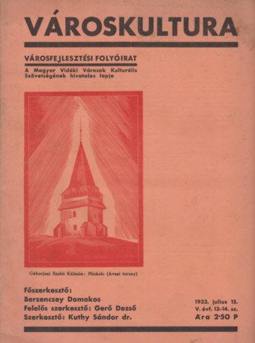 Vroskultura - V. vf. 13-14 szm (1932. Jlius 15.)