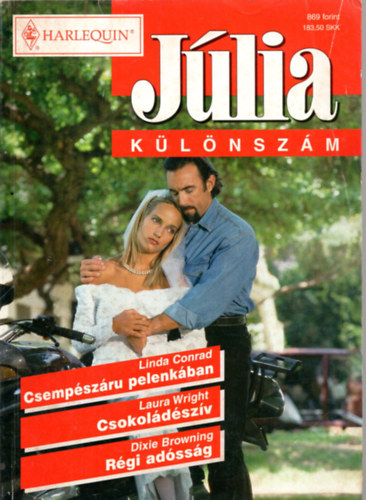 J�lia k�l�nsz�m 11. k�tet  (Csemp�sz�ru pelenk�ban+Csokol�d�sz�v+R�gi ad�ss�g.